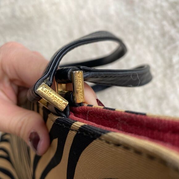 Kate Spade 90s Vintage Animal Print Handbag - Picture 3 of 11